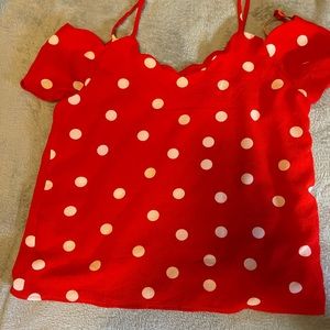 Brand new off shoulder top from red dress